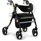 Medline Premium Empower Folding Mobility Rollator Walker With Memory Foam Seat