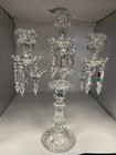 Vintage Baccarat French Crystal 3 Light 19 h Candelabra