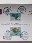Malaysia Sarawak Stamp Expo 1995 Turtle Marine  fdc  card  concordance Pmk  rare