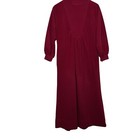 Vintage Vanity Fair Velour Zip Housecoat Robe Burgundy Quilted Chest Size Small