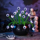 Wavwavw 12 Pcs Halloween Eyeball Picks 10 Inch About 10 Inches  25 Cm  Green