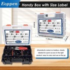 195pcs 6-38mm Spring Hose Clamps Assortment Kit With Swivel Flat Band Fuel Ho   
