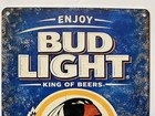 Bud Light Beer - Washington Redskins Sign - Commanders Budweiser