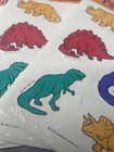 4 Vintage 1987 Hallmark Dinosaur Dino Retro Colors 12 Sheets Of Stickers