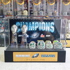 Eagles Super Bowl Championship 2 Trophy  8 Rings With Display Case