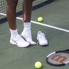 1 Pair  Thorlo Maximum Cushion  crew  Tennis Socks  white  Size Large   tx13