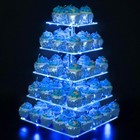 5 Tier Cupcake Stand Acrylic Cupcake Tower Display With Led Light  Cupcake Ho   