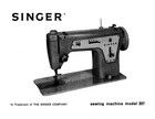 Singer 237 Sewing Machine Instruction Manual Rugged Bound - Tough Front   Back