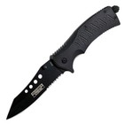 9  Tactical Reverse Tanto Black Spring Assisted Open Folding Pocket Knife Edc
