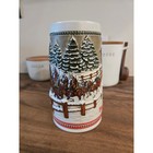 Budweiser Holiday Stein Clydesdales Covered Bridge Limited Edition Ceramarte