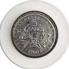1964 France La Semeuse French Sower Woman Old Large Silver 5 Francs Coin 