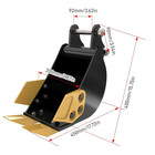 200mm Narrow Bucket Attachment For 1 Ton Mini Excavator Digger In Stock In Usa