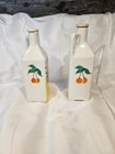 Vintage Hand Painted Tbico Czech Oil   Vinegar Bottles