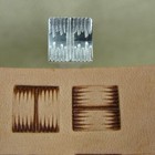 Square Basket Weave Leather Stamp  Stainless Steel Leather Stamping Tool