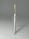 Nos Sheaffer Fashion White Fountain Pen With Gold Trim