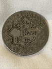 1921-1924 Morocco 1 Franc Over 100 Years Old Coin