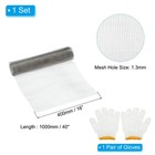 40 lx16 w Woven Wire Mesh 16mesh 304 Stainless Steel Filter Screen With Gloves