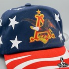 Anheuser Bush Beer Hat Vintage Usa Stars   Stripes Red White Blue Snapback Cap