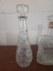 Vtg Old Forester Ky Bourbon Whiskey   Rose Embossed Decanter 