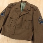 Us Military M-1950 Od Wool Ike Dress Jacket Sz 38 R Vtg 50s Usa Korean War Era