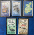 1978 New Zealand Set 5 Stamps Resources Of The Sea  Mint Nh   One Owner