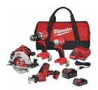 New Milwaukee Tool 3693-24cx M18 4-tool Combo Kit