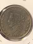 1837 1c Hard Times Token  millions For Defence  Coin Ht-52