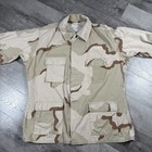 Vintage Us Army Jacket Mens Xl Long Desert Camo Bdu Military Tri-color 90s