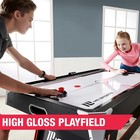 Air Hockey Table 5 Ft Electronic Scorer Pusher Puck Set Md Sports