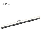 Uxcell Carbon Fiber Round Tube 6mm X 4mm X 200mm 3k Roll 6 X 4 X 200mm  Black