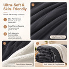 Electric Heated Blanket Full Size 72 x84   Dual-sided Flannel   Sherpa  9 Heat S
