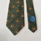 Christian Dior Necktie Arabesque Pattern Green Brown Mint Tie Gift