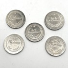 5 Token Ryko Car Wash 30mm Coin Silver Colored