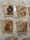 Vintage Animal Rummy Card Game Lot-2 Decks  1 Complete  1 Missing 1 Card  Br