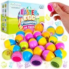 Artcreativity Easter Egg Stampers - Set Of 24 - Self Inking Mini Stamps For 