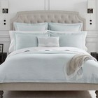 Sferra Onda Aquamarine Queen Duvet Wavy Lines Cotton Sateen Jacquard Italy New