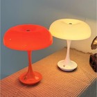 Vintage Orange Mushroom Lamp Mid Century Modern Retro Minimalist Table Lamp