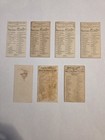 Lot Of 7 1880s Cigarette Trade Cards Famous Gems Ballet Queens Kinney Bros Etc