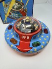 Ufo Xo5  Flying Saucer Space Ship Tin Toy With Box 1978 Japan Untested