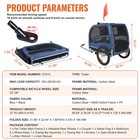Pet Cart Bicycle Carrier Folding Frame Quick Release Wheels Universal Coupler