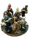 Nativity Advent Candle Holder Set Holy Family Bethlehem Scene Rare Christmas