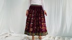 Vintage Rabari Long Embroidered Skirt  Hand Embroidered  4311