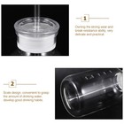  Straw Cup Reusable Coffee Cups With Lids Clear Water Bottle Drinking