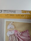 Simplicity 4153 Simply Baby Sewing Pattern Xxs-m Infant Clothes Blanket