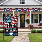 Patriotic American Soldier Thank You Garden Flag 12x18 Double Sided American    