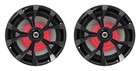  2  Rockville Rkl80mb Dual 8  900 Watt Marine Black Wakeboard Led Tower Speakers