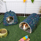 2 Pack Guinea Pig Hideout   Tunnel Soft Washable Bed For Rabbit Hamster Bunny