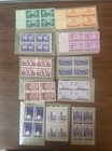 Vintage U s  Plate Block Collection Mnh 1939-1970s Commemorative Stamp Lot