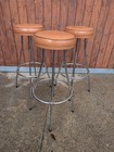 60s Vintage Bar Stool Metal Chair Mid Century 70s 1 3