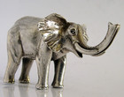 Heavy 82g Sterling Silver African Elephant Figure C1980 Animal